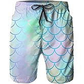 Hzcmaoyi Mens Swim Trunks with Mesh Lining,Quick Dry Swimsuit Board Shorts Beach Pants Swimwear Bathing Suits