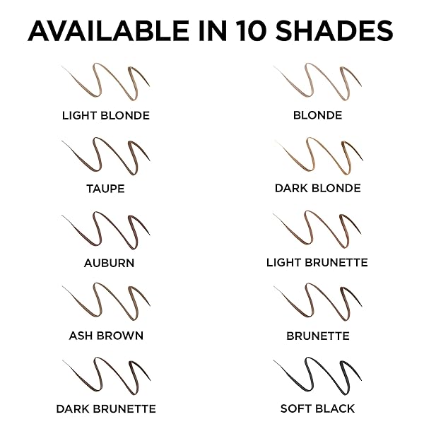 L’OREAL PARIS MAKEUP BROW STYLIST DEFINER WATERPROOF EYEBROW PENCIL, ULTRA-FINE MECHANICAL PENCIL, DRAWS TINY BROW HAIRS AND FILLS IN SPARSE AREAS AND GAPS, AUBURN, 0.003 OZ