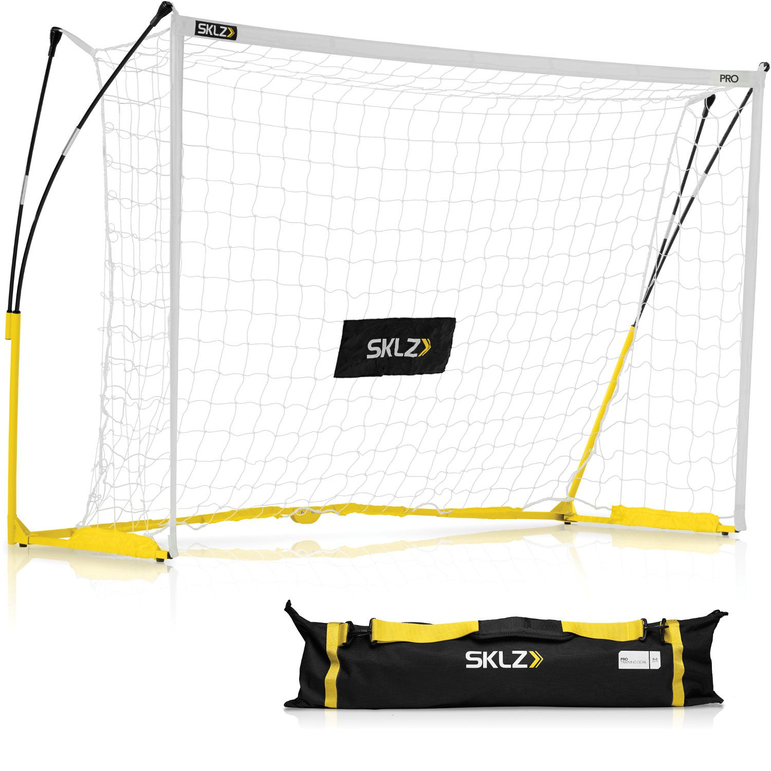 6x4, 8x5, 12x6, 186x66 SKLZ Pro Training Goal Portable Soccer Goal.