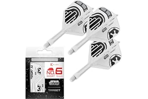 Target Darts Star Wars Storm Trooper K Flex Integrated Dart Flights & Shafts | Storm Trooper Pack of 3 K-Flex, No.2 & No.6 | Short, Intermediate & Medium Disney K-Flex Accessories