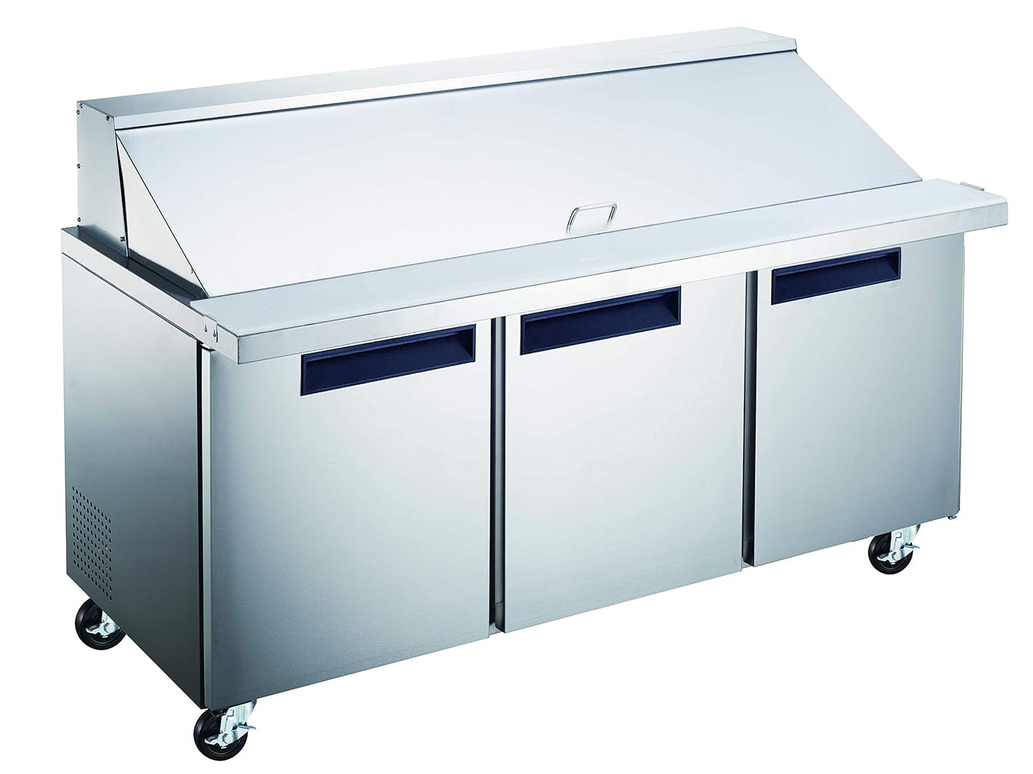 Vortex Refrigeration Commercial 3 Door 72" 18 Pan Sandwich Prep Table - 20 Cu. Ft.