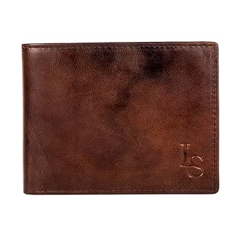 LOUIS STITCH Luxury Mens Wallet || Royal Tobacco Brown || Genuine Leather Wallet for Men Gents || (Italy_EUCG)