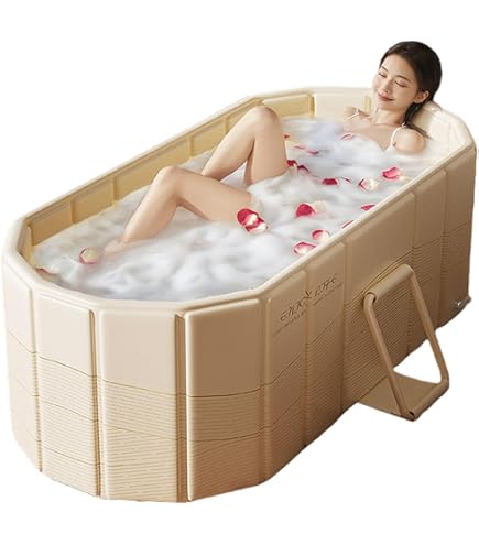 Nevife Inflatable Bathtub With Pump - Foldable Portable Spa Tub