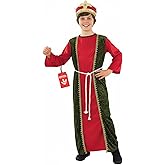 fun shack Red Wise Man Costume for Kids, Wiseman Costume Boys, Nativity Costumes for Kids, Boys Christmas Costumes
