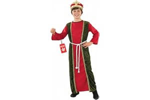 fun shack Red Wise Man Costume for Kids, Wiseman Costume Boys, Nativity Costumes for Kids, Boys Christmas Costumes