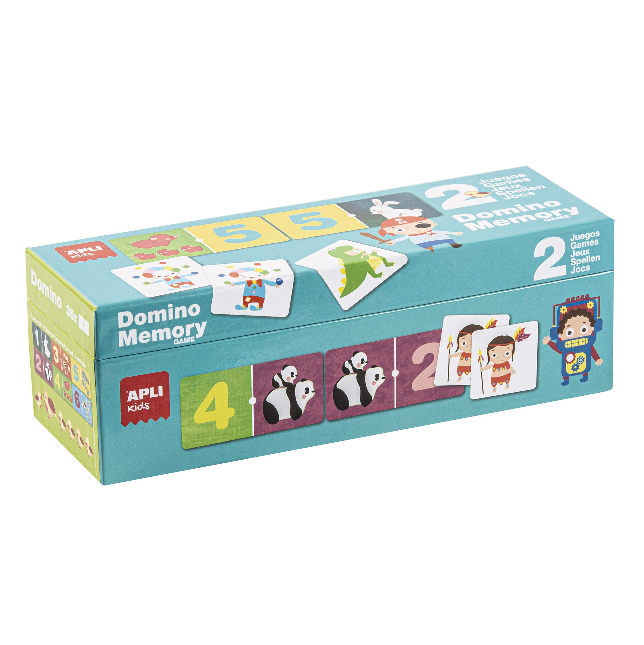Apli Apli14116 Domino and Memory Duo Puzzle Game