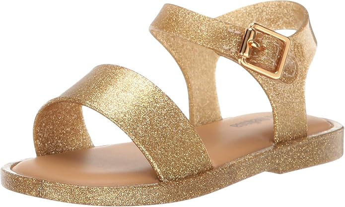 mini melissa mar glitter jelly sandal