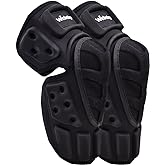 Webetop Motorcycle Knee Pads Adult High-Impact Shield-Resistance Flexible Breathable Adjustable Aramid Fiber +EVA Motocross MTB Shin Guards for Riding Skating Cycling