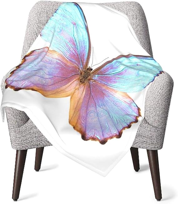 MSACRH Baby Blanket, Multicolor Butterfly Toddler Throw