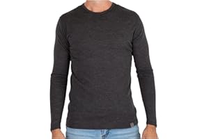 MERIWOOL Mens Base Layer - 100% Merino Wool Midweight Long Sleeve Thermal Shirt