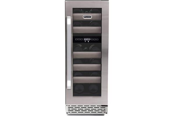 Whynter BWR-171DS 17 Bottle Stainless Steel Dual Zone Built Wine Refrigerators-Elite Series with Seamless Doors