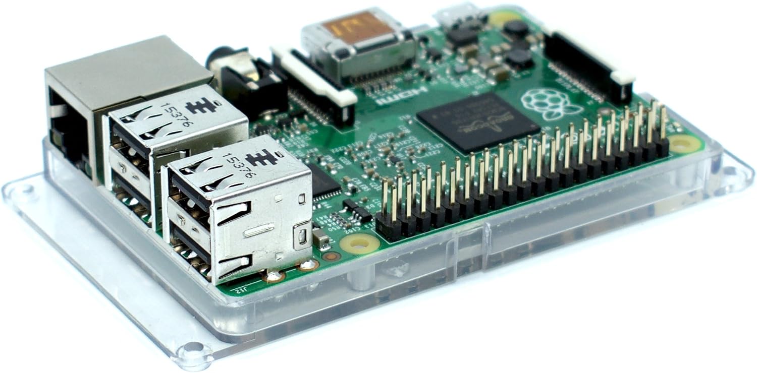 SB Components Raspberry Pi 5, 4B, 3B+, 3, 2 Bumper Case, Protective Case Cover for Raspberry Pi (Clear) - Image 4
