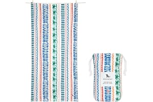 Dock & Bay Quick Drying Towel - for Sports, Gym, Travel, Yoga, Camping, Swimming - Super Absorbent, Compact, Lightweight - 100% Recycled Materials - Includes Bag - Variable Sizes
