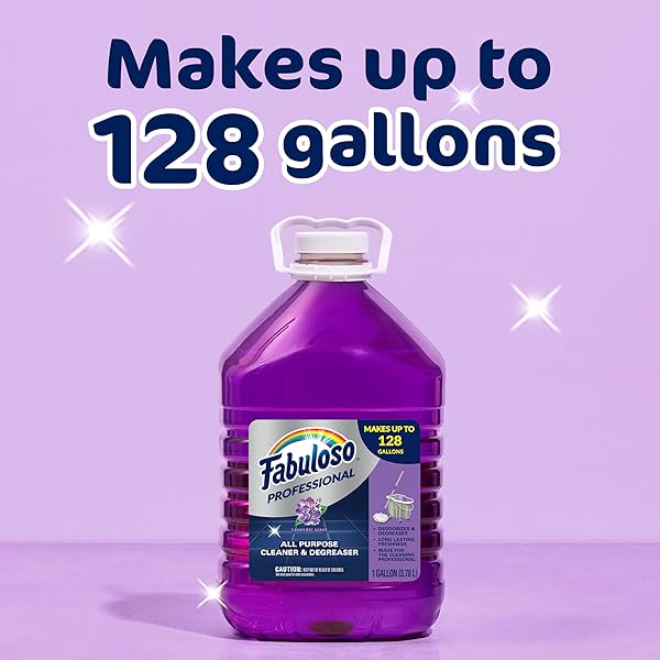 FABULOSO PROFESSIONAL ALL PURPOSE CLEANER & DEGREASER – LAVENDER, 1 GALLON (PACK OF 1)