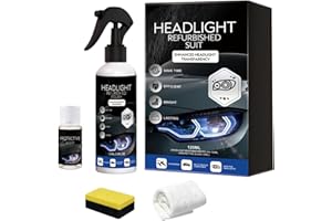 Car Headlight Restoration Kit, 2025New Automotive Headlamp Restoration Fluid Kit, Multifunctional Car Headlight Polishing, Lo