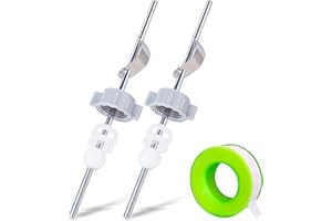 FullMayPro Lavatory Pop-Up Center Piece Assembly,Pop-Up Drain Repair Kit,Fits Most Popular Brands,Replacement Bathroom Sink Pivot Rod,15MM Ball, Chrome（2PCS）