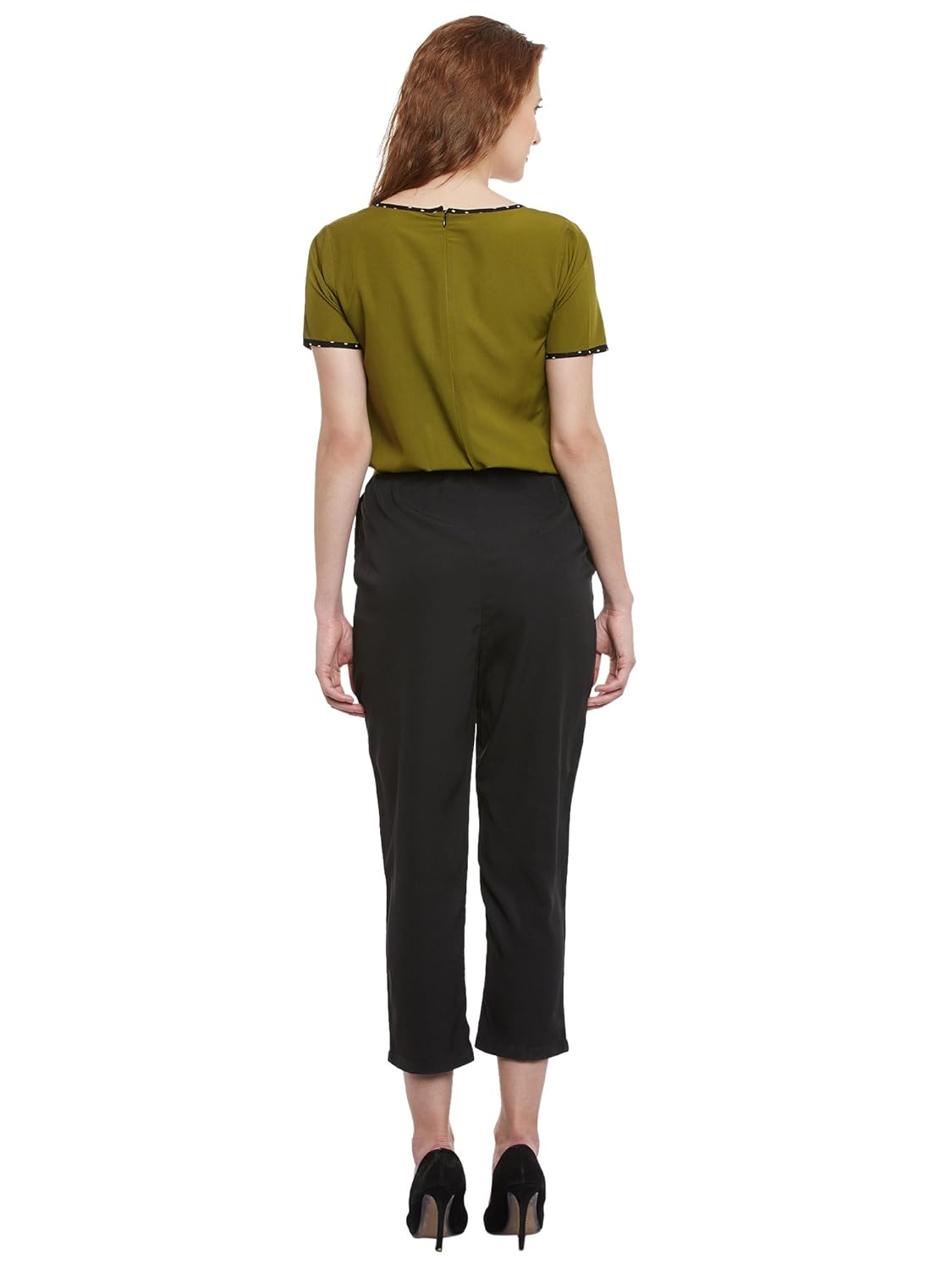 eyelet crepe women's jumpsuit