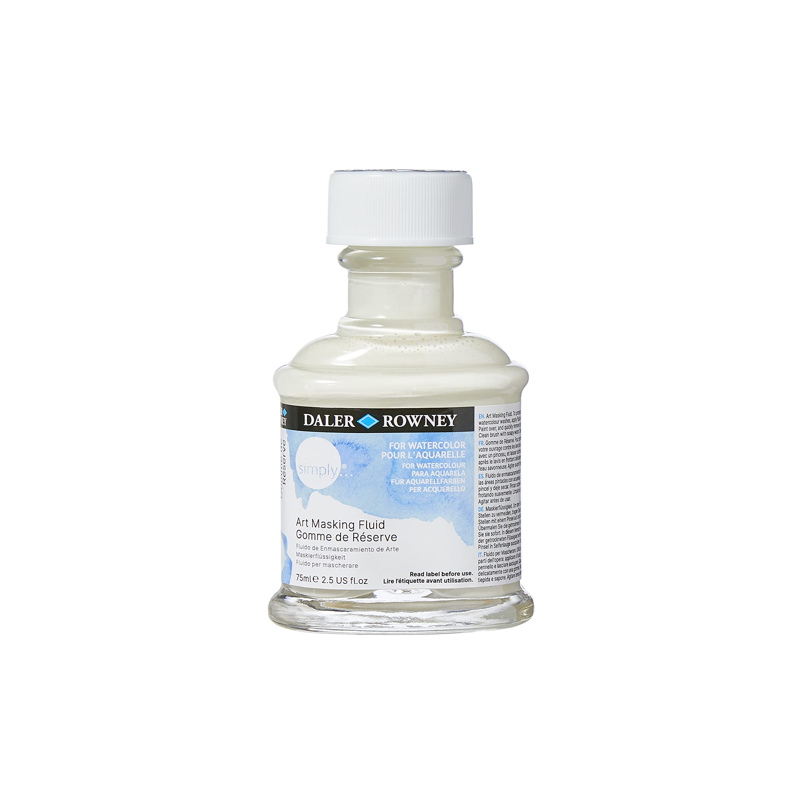 Daler-Rowney Simply Watercolour 75ml Masking Fluid Medium, For Entry-Level Artists & Hobbyists
