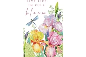 Live Life in Full Bloom: Let Your Words Flow in this 100-Page Lined Journal with Blooms to Color on Every Page. Ideal for Journaling, Setting Goals, Reflections, or To-Do Lists. Great gift!