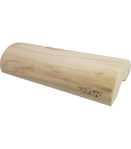 韓国製　木枕 Amazon｜硬枕 木枕 中 西式健康法 甲田療法 総桐上製｜枕