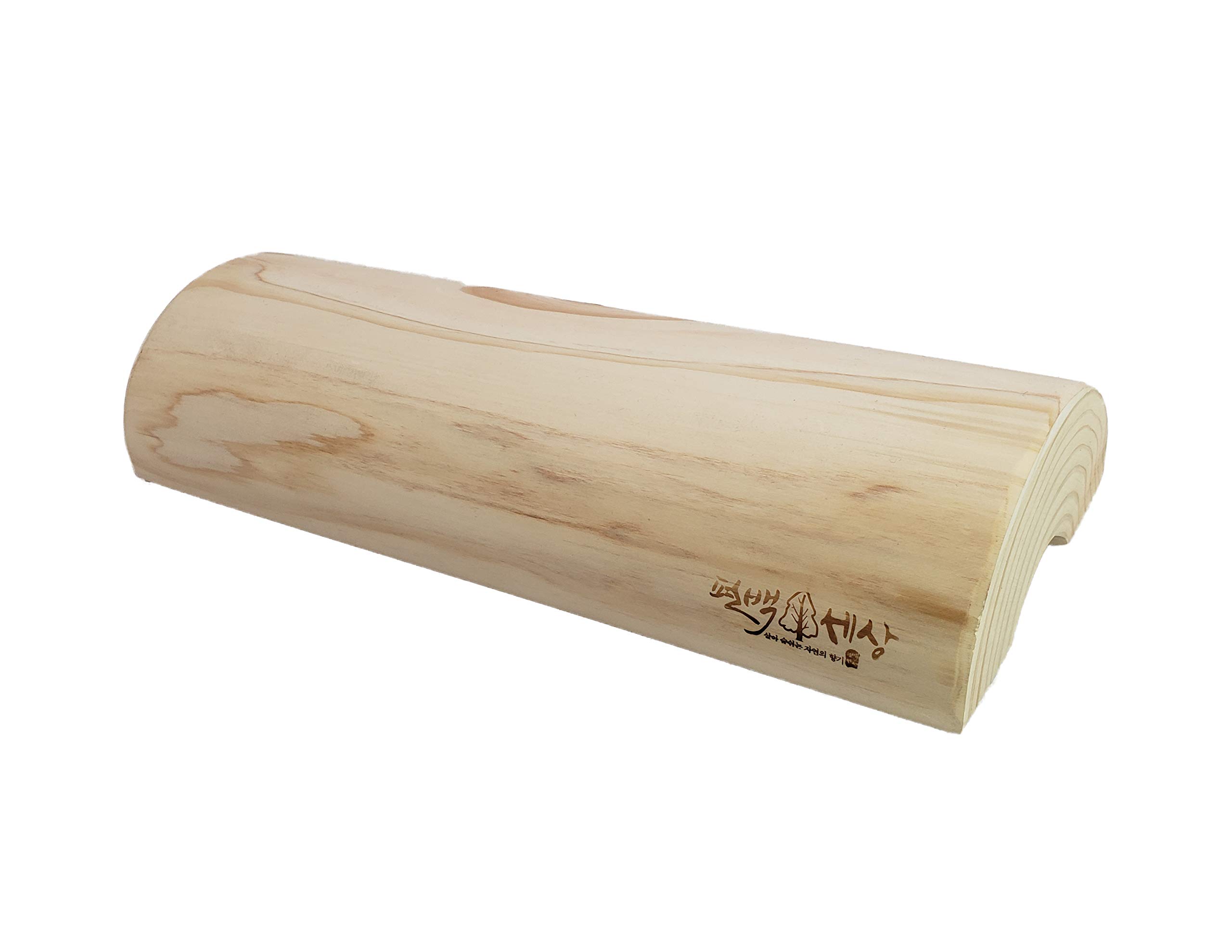Photo 1 of Therapeutic Wooden Pillow made of Hinoki Cypress for Stiff Neck, Shoulder Pain, Spinal Health, and Relaxation( (12 inch x 2 inch)