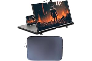 MAXMI 14" Screen Magnifier for Smartphone + Storage cass | Premium Phone Screen Magnifier, HD 3D Magnifying Projector with Screen Amplifier, Ideal for Watching Movies and Videos (14 INCHES)