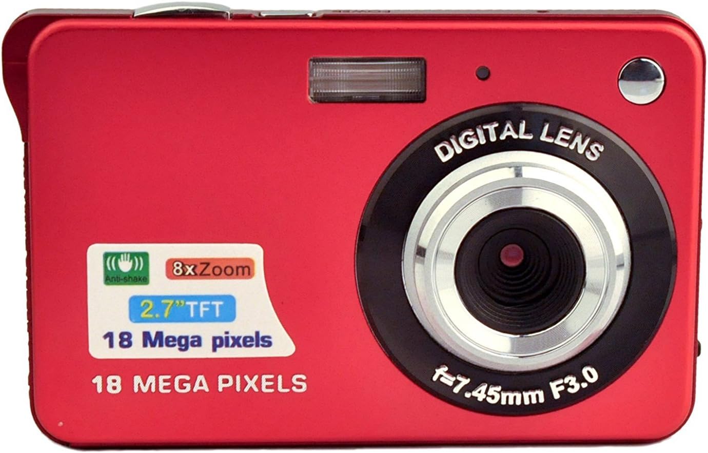Webat 2.7 inch TFT LCD HD Mini Digital Camera-Red