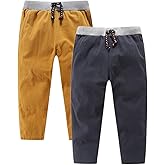 Bumeex Toddler Boy's 2pk Cotton Pull-on Pants 2-9years