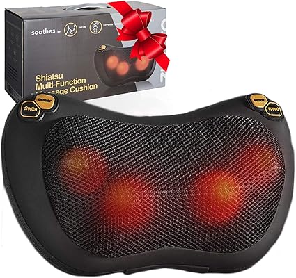 Amazon Com Zuzuro Shiatsu Pillow Massager With Heat Electric
