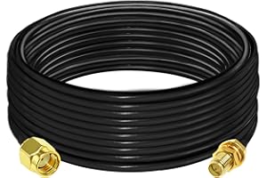 TUOLNK RPSMA RG58 Cable 32.8ft(10M) - RP SMA Female to Male Extension 50ohm for RF Radio WiFi Antenna GPS Low Lost Antenna Co