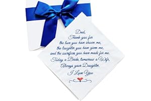 Wedding Handkerchief for Mother and Father of the Bride Gifts by Amy Holt Bridal