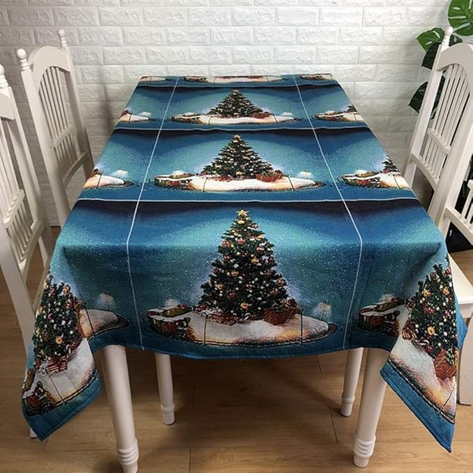 2018 christmas table cloth online store. best christmas table cloth for LIUHOUE Christmas Day Tablecloth,jacquard Christmas Tree Pattern,dinner