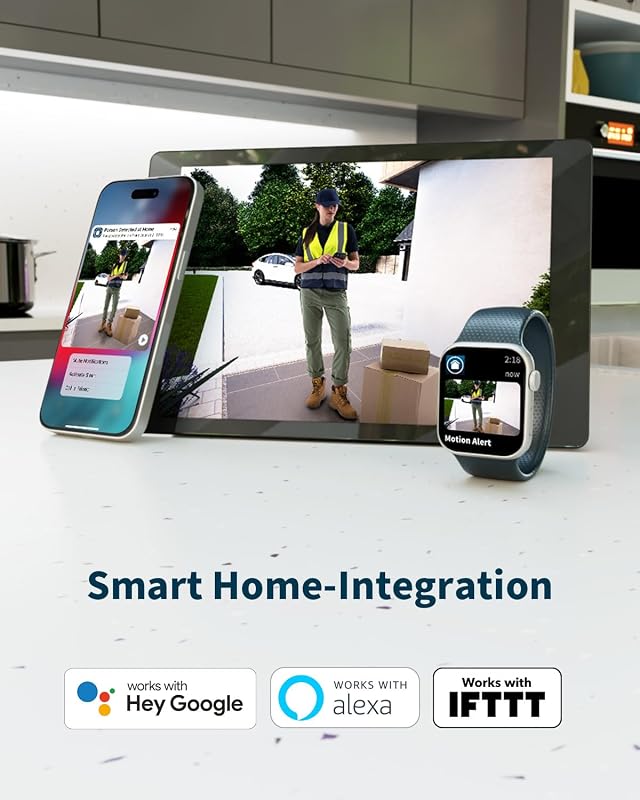 HD Video Türklingel & 2K Überwachungskamera Innen, Smart Home Set