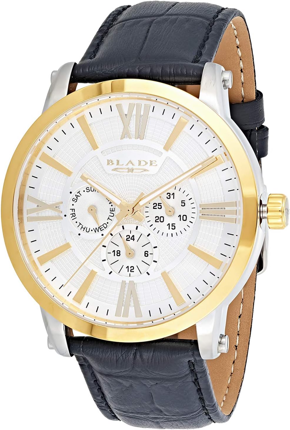 Blade Dress Watch For Men Analog Leather 103388GTWN Buy Online at