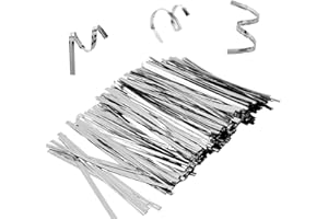 800PCS Metal Twist Ties - Bag Ties for Food Storage - 10CM Reusable Bag Ties (Silver)