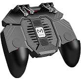 DELAM Mobile Game Controller with Cooling Fan for iPhone &amp; Android | Compatible with 4.7-6.5 inch iOS and Android phones, Phone Triggers for Gaming, Supports PUBG Mobile shooting