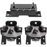 3 Engine Motor Trans Mounts Fit 99-06 Silverado Sierra Tahoe V8 5.3L 6.0L | Replaces OE A2909 A2638, compatible with Suburban Escalade Avalanche GM 1500 2500 3500 series trucks