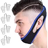 QIYUDA Anti Snoring Chin Strap, Adjustable and Breathable Chin Strap for Cpap Users
