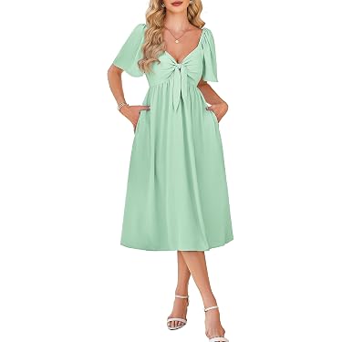 business casual dresses amazon Amazon.com: Womens Midi Work Dresses Long Sleeve Summer Office Dress Casual  Button Blouse Dress Slim Fit Spring Fashion Clothes Black : Clothing, Shoes  & Jewelry