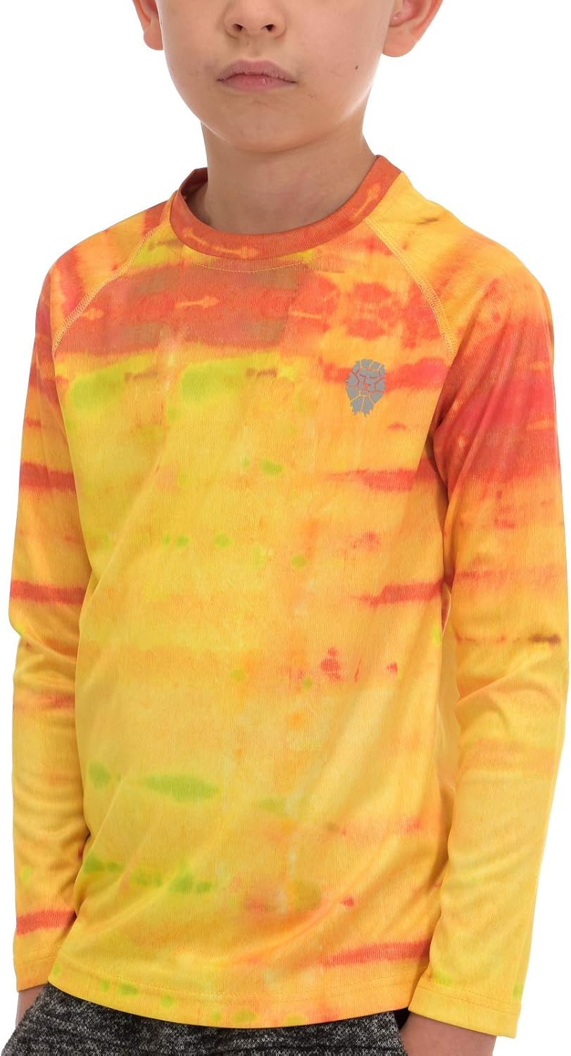 Sun Shirts for Youth Boys Rashguard - Long/Short Sleeve Lightweight Shirt SPF 50+: Clothing