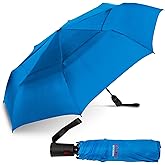 ShedRain Vortex Compact Folding Travel Umbrella – Push-Button Open & Close, Vented Double Canopy, Protects from Rain, Sun, & Wind