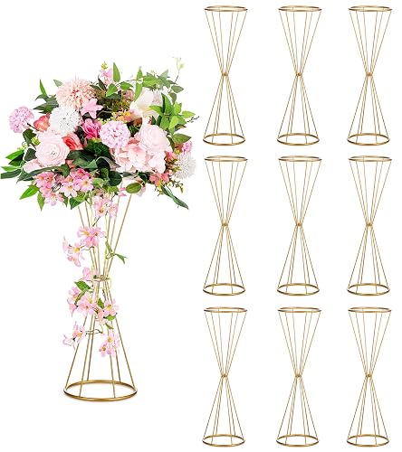 Sziqiqi Gold Wedding Table Centerpiece Tall - 27in Floral Centerpieces ...