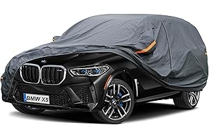 GUNHYI Premium Car Cover Custom Fit BMW X5 (2007-2025), 16 Layers Heavy Duty Car Cover Waterproof All Weather with Zipper Door for Sun Rain Snow Dust Uv Protection