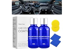 WARMOW 2PCS Plastic Parts Refurbish Agent, 2024 Upgrade Car Plastic Parts Refurbish Plastic Parts Crystal Coating, Plastic Coating Trim Restore for Car Plastic Parts(30ML)
