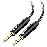 Cable Matters Premium Braided Balanced 1/4 Inch TRS Cable 6 ft (1/4 to 1/4 Cable)