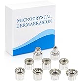 UNOISETION Diamond Microdermabrasion Tips Replacement for Diamond Tip Microdermabrasion Machine, 9PCs Facial Peel Diamond Microderm Tips for Microdermabrasion Device