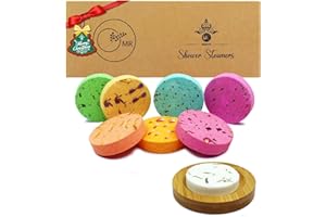 MR MIRYE Shower Steamers Aromatherapy - 8 Pack Organic Shower Bombs with Natural Essential Oil, Self Care and Stress Relief Birthday/Home Spa/Christmas Stocking Stuffers/White Elephant Gifts for Women