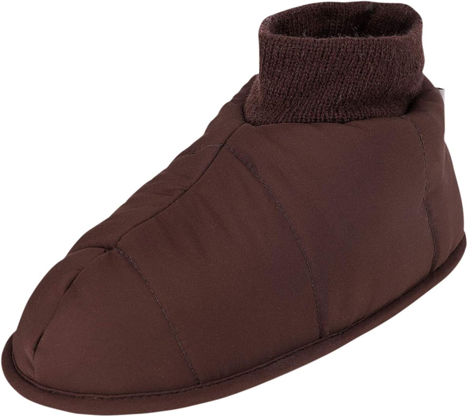 Womens Warm Quilted Down Indoor Slippers Cozy Fleece Ankle