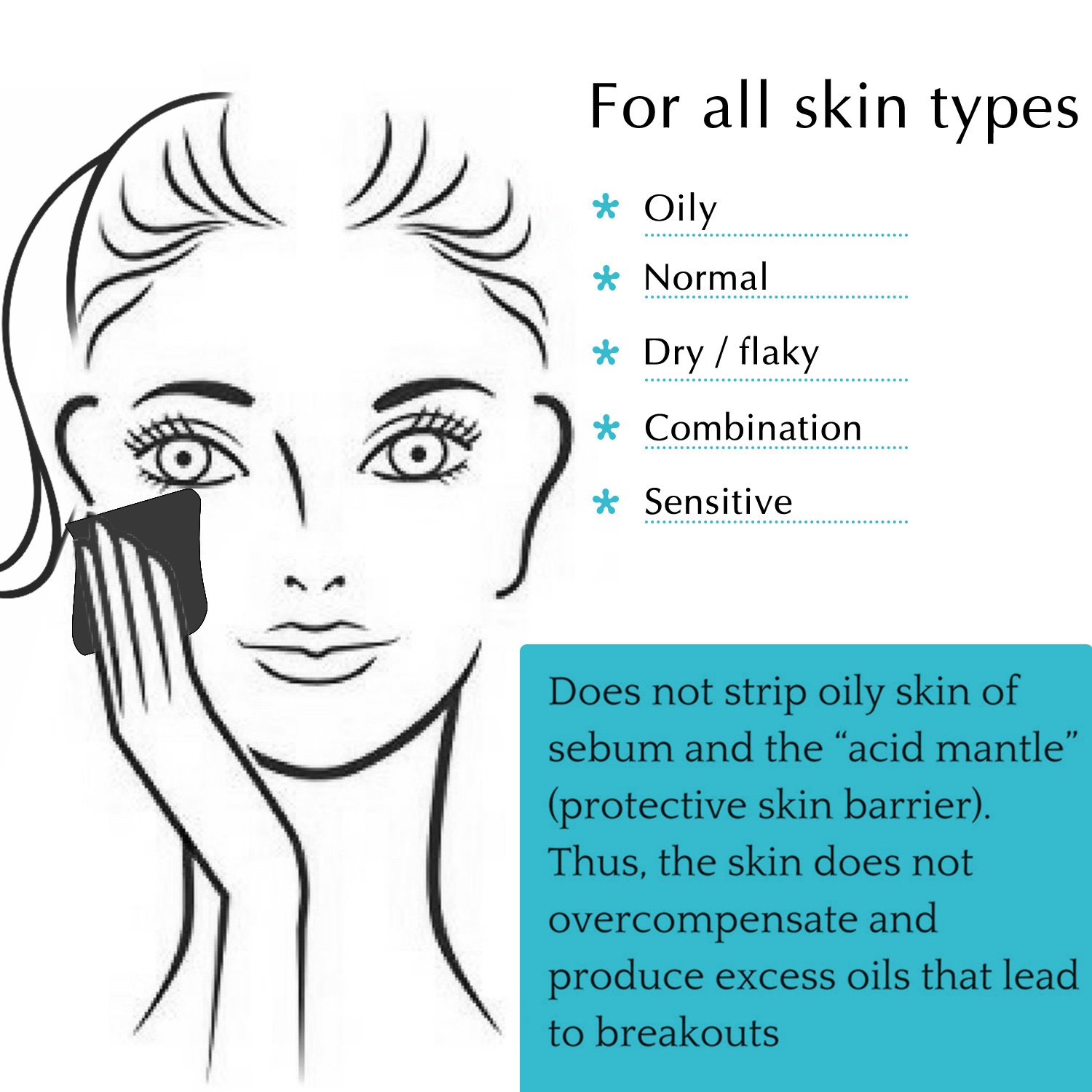 Salviettine struccanti salviettine per salviettine da 10 in 1 - Salviette per pelli sensibili e secche/3 x 10 pezzi