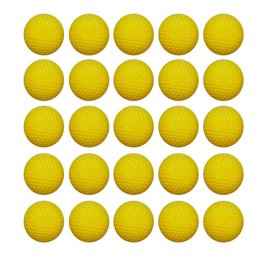 COSORO 60PCS Round Ammo - Bulk Foam Bullet Ball Replacement Refill Pack for Nerf Rival Zeus,Apollo, Khaos, Atlas, & Artemis Blasters (Yellow)